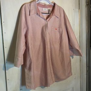 Liz Claiborne Woman Pin Striped Posh Button up Sz 20W - New Wout tags